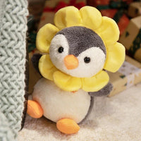 Sunflower Penguin Plush Doll
