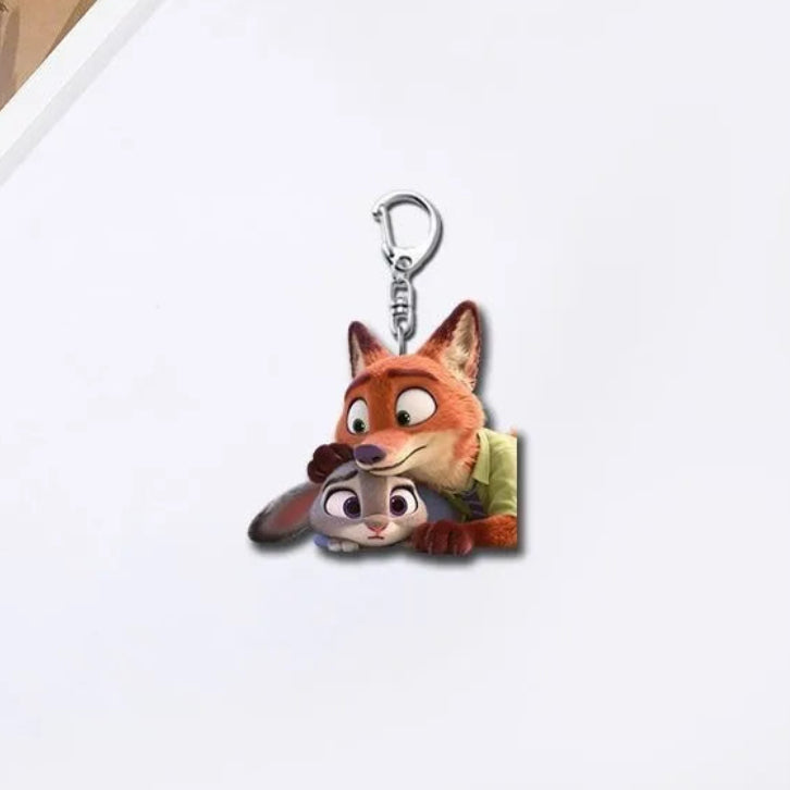 Zootopia 2 Selfie Squad Acrylic Charm Keychain
