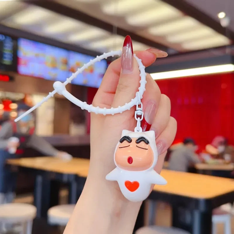 Shinichan Drawstring Doodle 3D Keychain