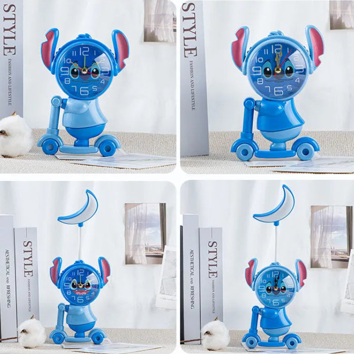 Stitch Scooter Rider Alarm Clock