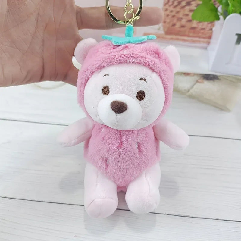 DZNY Pineapple Pooh Plush Keychain - Bear Hugs