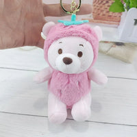 DZNY Pineapple Pooh Plush Keychain - Bear Hugs