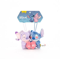 Stitch & Angel Love Couple Keychain