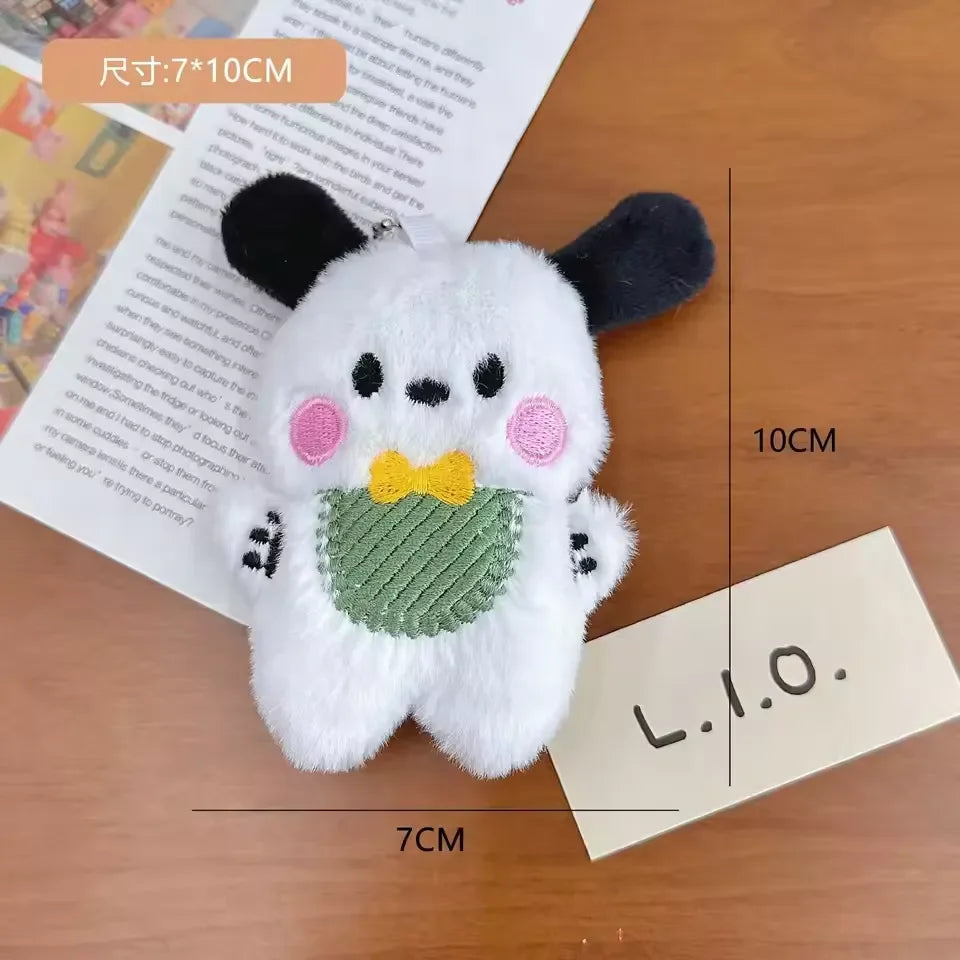 Pochacco Tiny Bib Plush Keychain