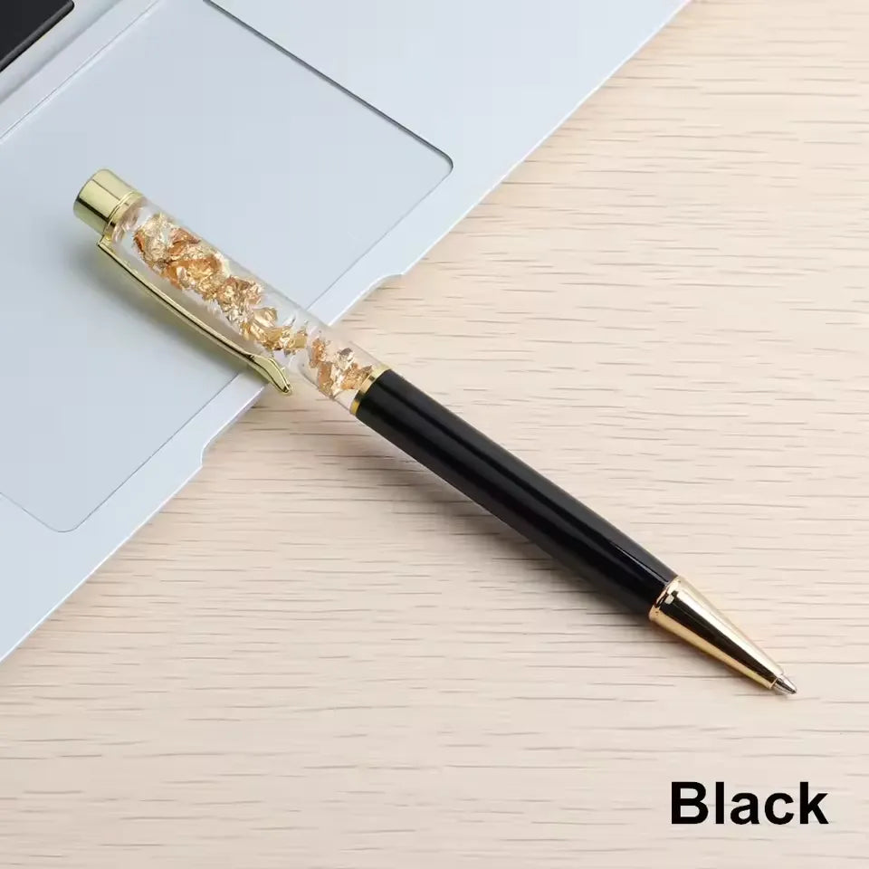 Golden Cascade Flakes Ballpoint Pen