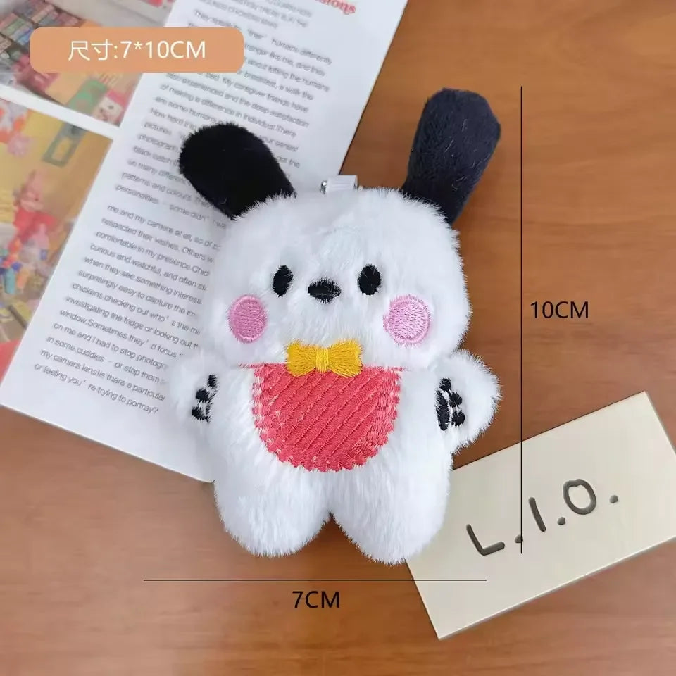 Pochacco Tiny Bib Plush Keychain