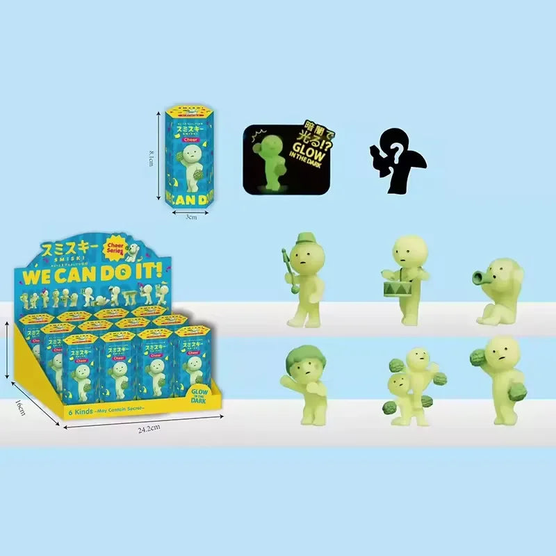 Smiski We Can Do It Glow in the Dark Figurines