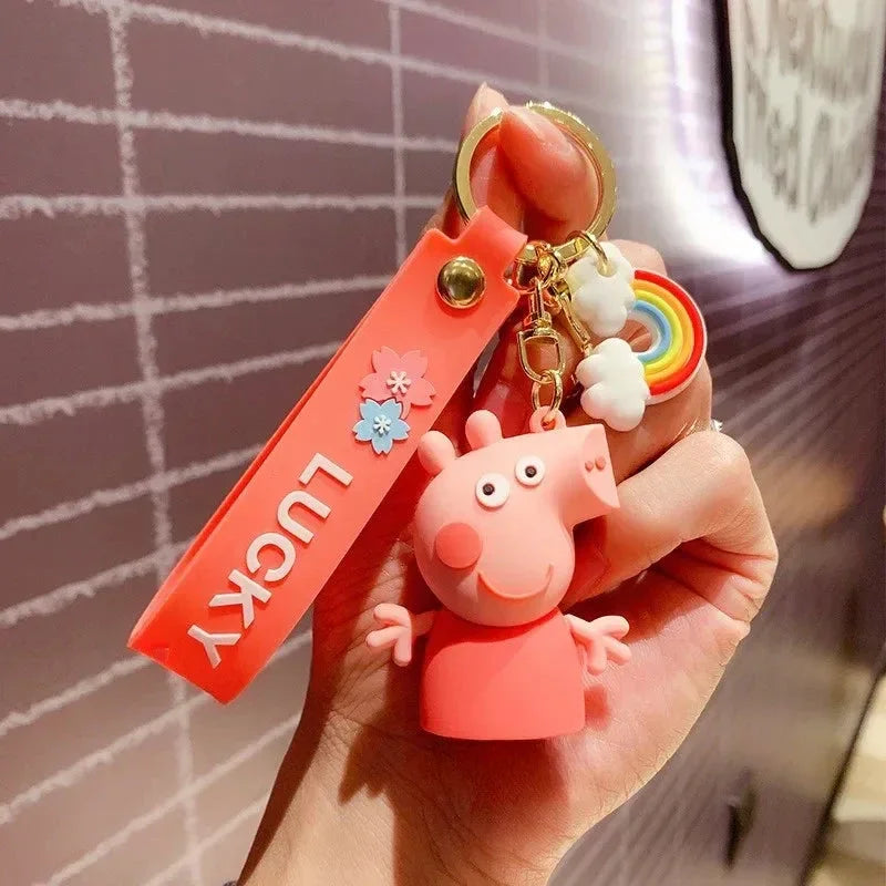 Lucky Peppa Pig 3D Keychain