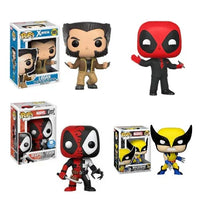 POP Style Deadpool vs Wolverine Figurines