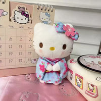 Hello Kitty Blue Kimono Plush Keychain