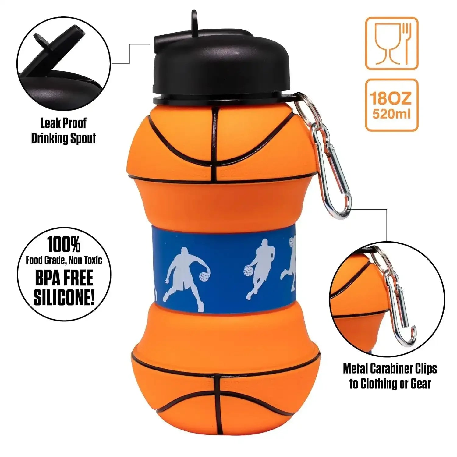 Collapsible Sports Folding Bottle (550 ml)