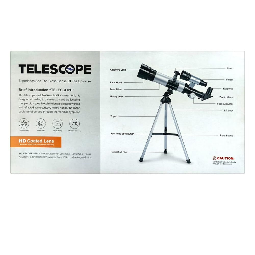 Cosmic Voyager C2158 Refracting 60x Telescope