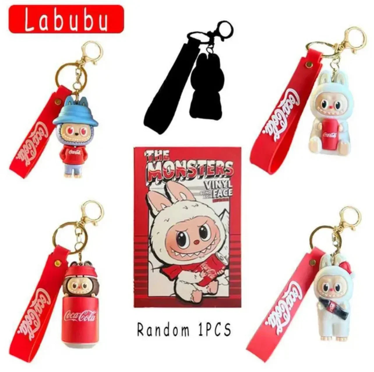 Labubu Cola Squad Blind Box Keychain