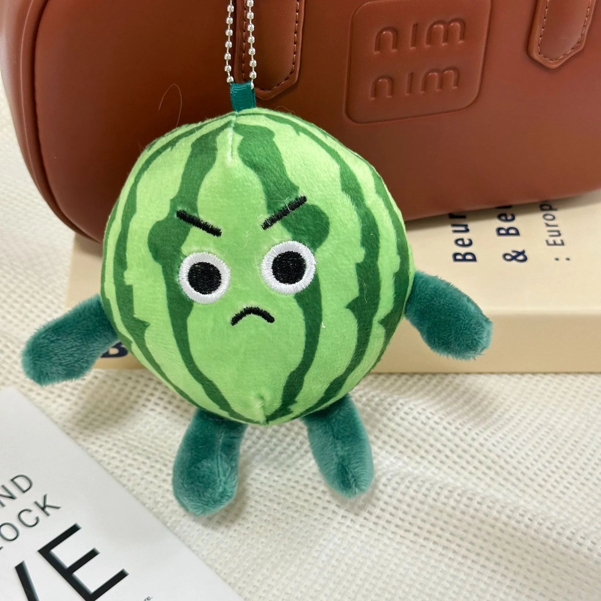 Summertime Watermelon Plush Keychain