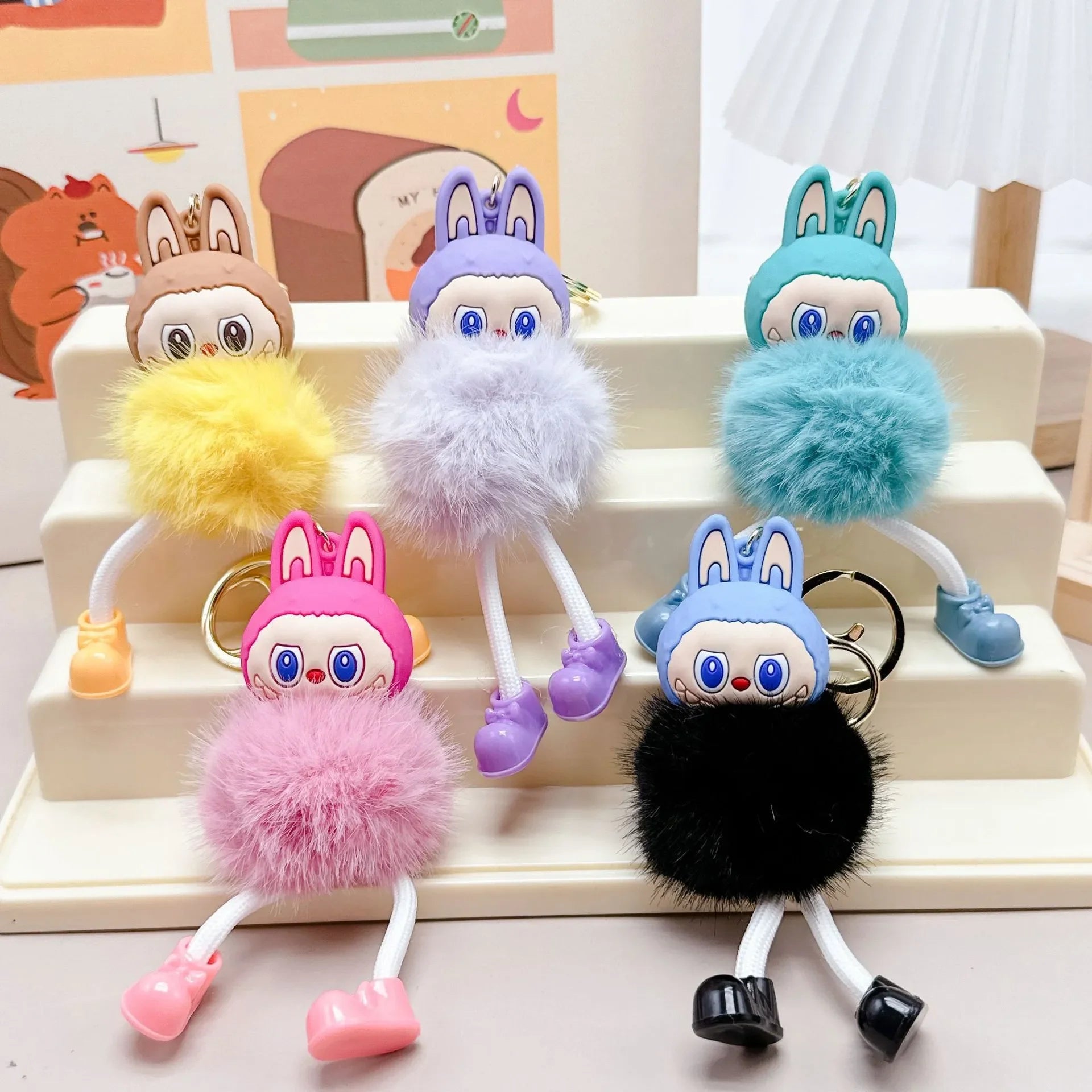 Labubu Long-Legged Plush Keychain
