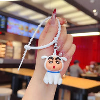 Shinichan Drawstring Doodle 3D Keychain
