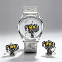 Messy Puppy Bone Chase Creative Novelty Watch