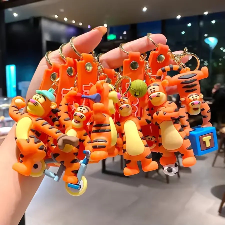 Sporty Playful Tigger Keychain