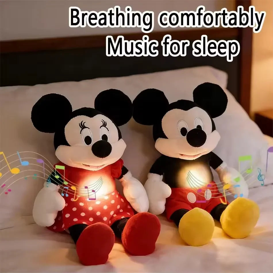 Mickey & Minnie Breathing Musical Plush