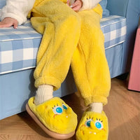 SpongeBob SquarePants Plush Fleece Slippers