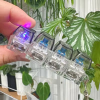 Crystal Clicker LED Keyboard Keychain