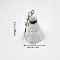Smash Shuttlecock Sports Keychain