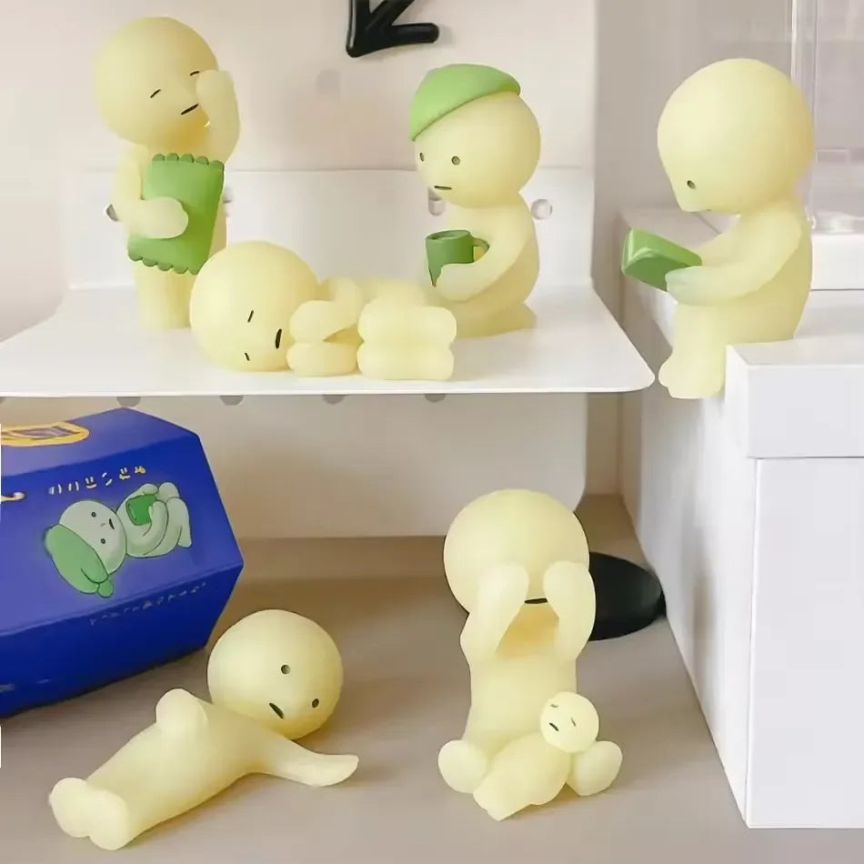 Smiski Bedroom Series Glow In The Dark Figurines