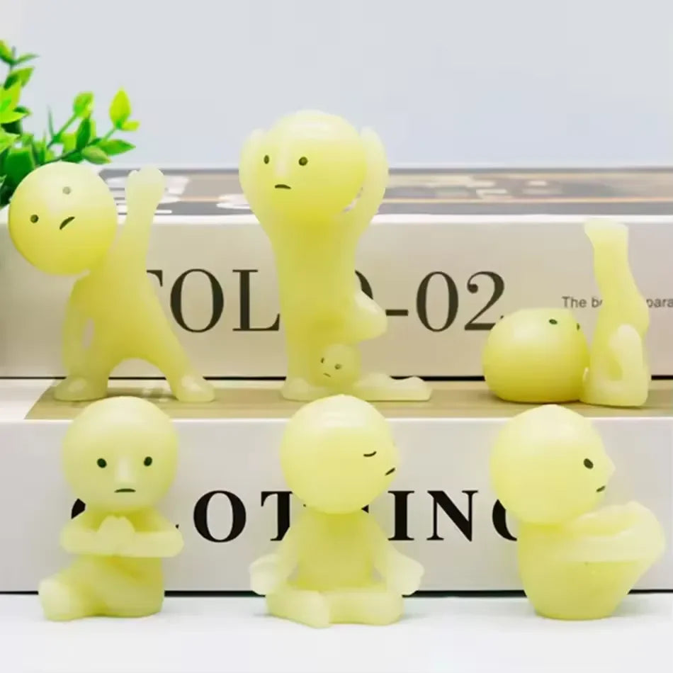 Smiski Yoga Series Glow in the Dark Figurines