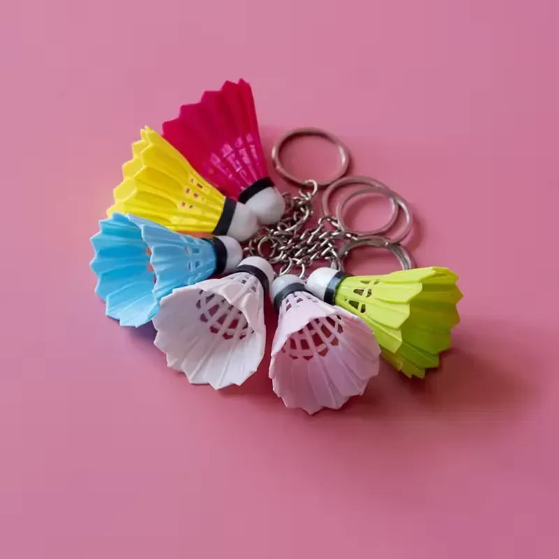 Smash Shuttlecock Sports Keychain