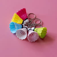 Smash Shuttlecock Sports Keychain