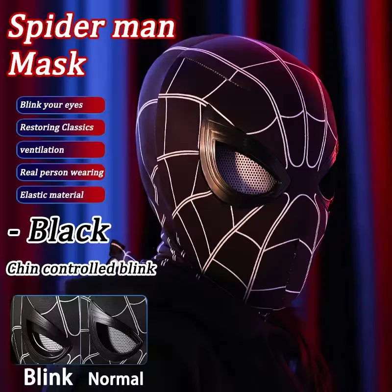 SpiderVision Luxe Mask: Spider-Man Mask with Moving Eyes