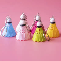 Smash Shuttlecock Sports Keychain