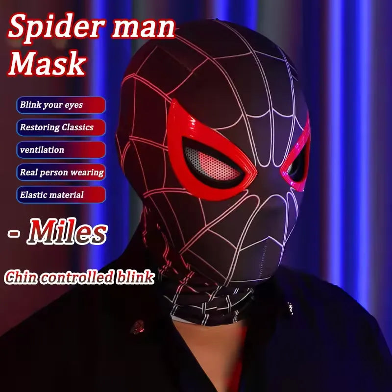 SpiderVision Luxe Mask: Spider-Man Mask with Moving Eyes