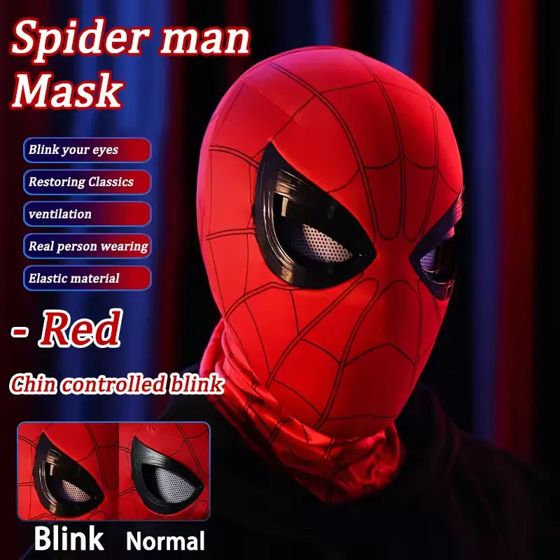 SpiderVision Luxe Mask: Spider-Man Mask with Moving Eyes