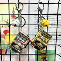High-Roller Slot Machine Keychain