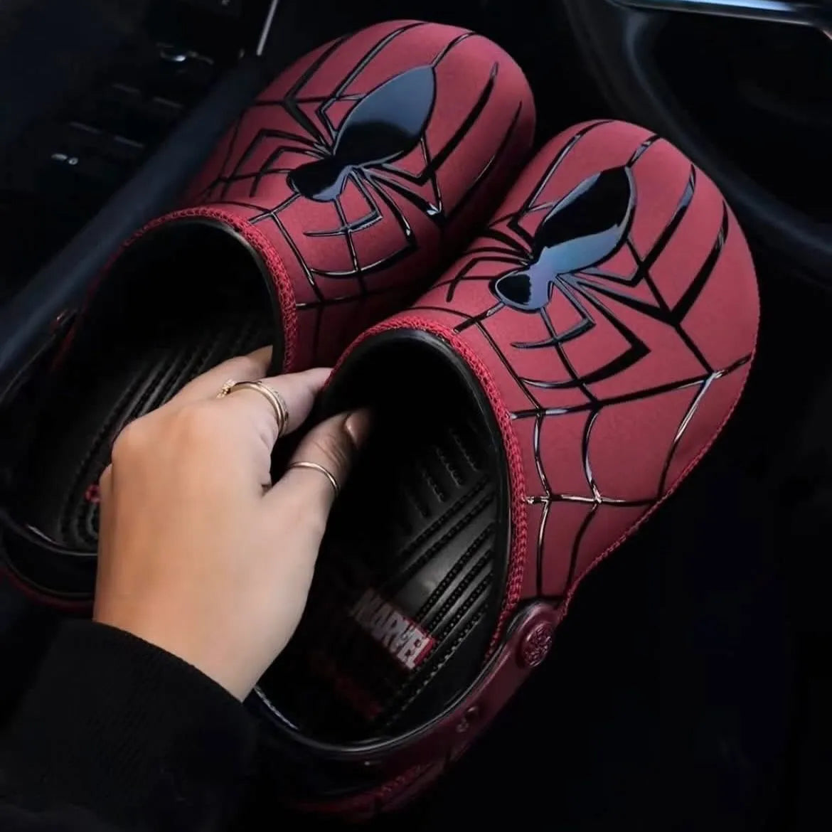 Spideyman Web-Slinging Steps Clogs