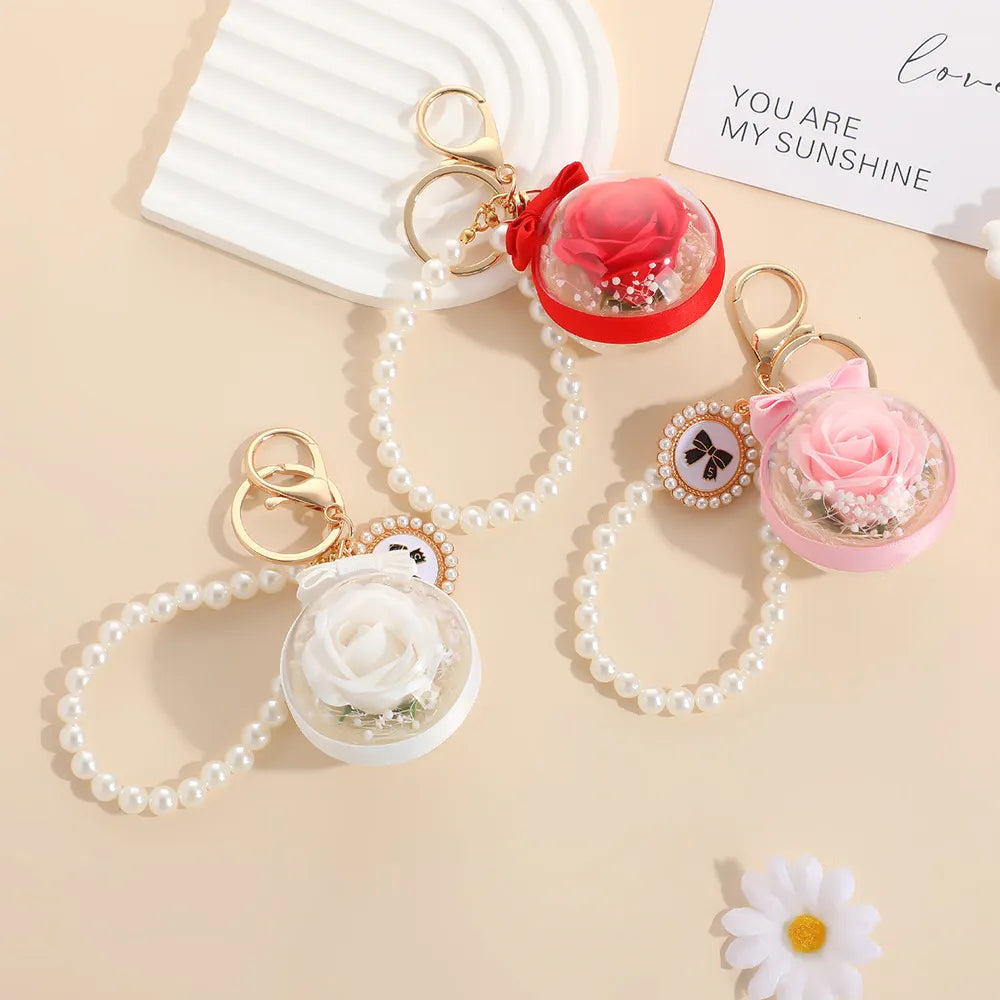 Bloom For Eternity Rose Keychain