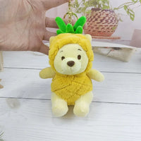 DZNY Pineapple Pooh Plush Keychain - Bear Hugs