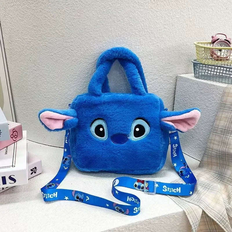 Stitch Ohana Head Plush Handbag