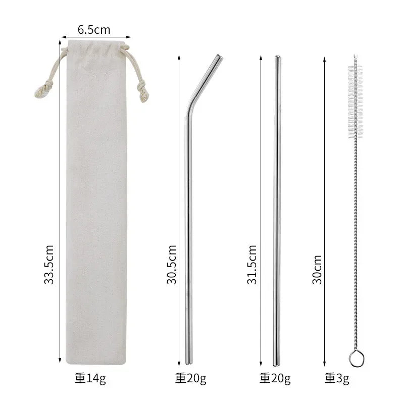 Vibrant Metal Straw Set for Stanley Cup (Pack of 2)