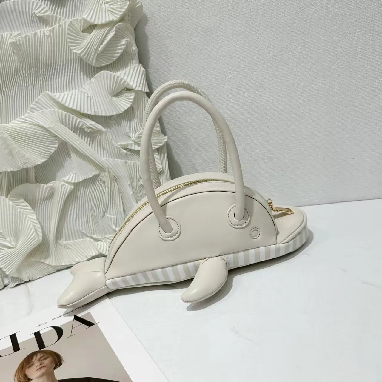 Aquatica Dolphin Premium Whimsical Handbag