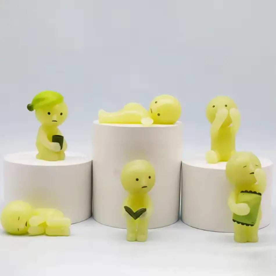 Smiski Bedroom Series Glow In The Dark Figurines