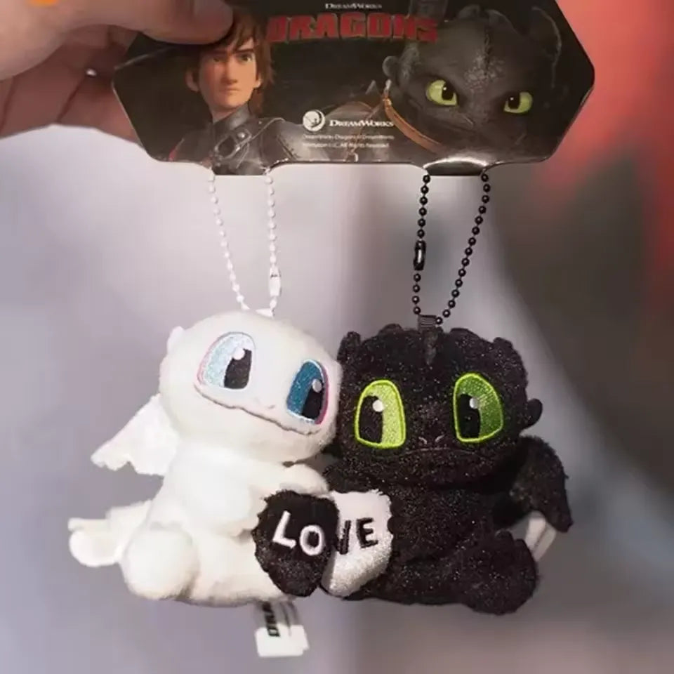 Genuine Night & Light Fury Love Keychain Set