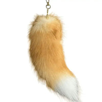 Faux Fur Fox Tail Keychain