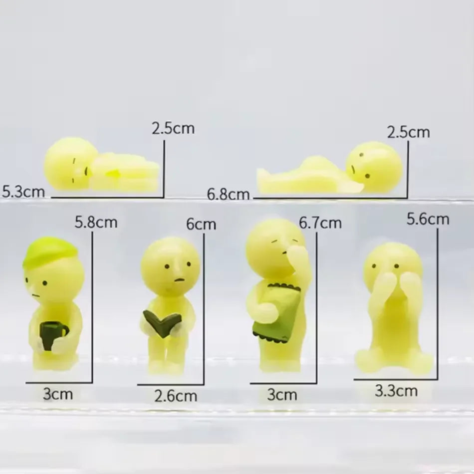 Smiski Bedroom Series Glow In The Dark Figurines