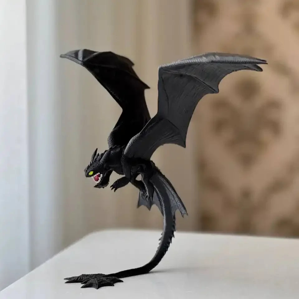 Figurine Dragon de la Nuit Gomme-grinçante (28 cm) 