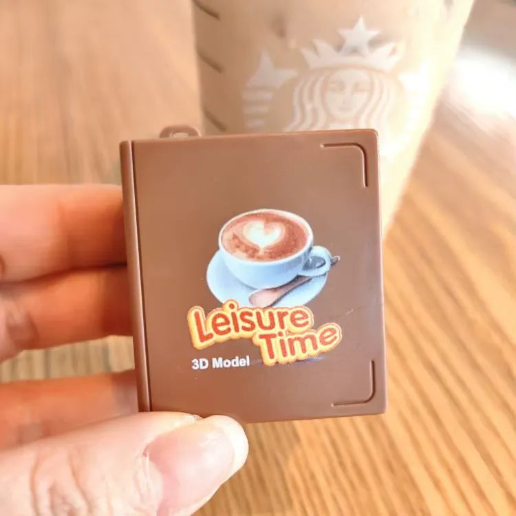 Coffee Shop 3D Folding Keychain