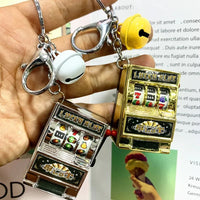 High-Roller Slot Machine Keychain