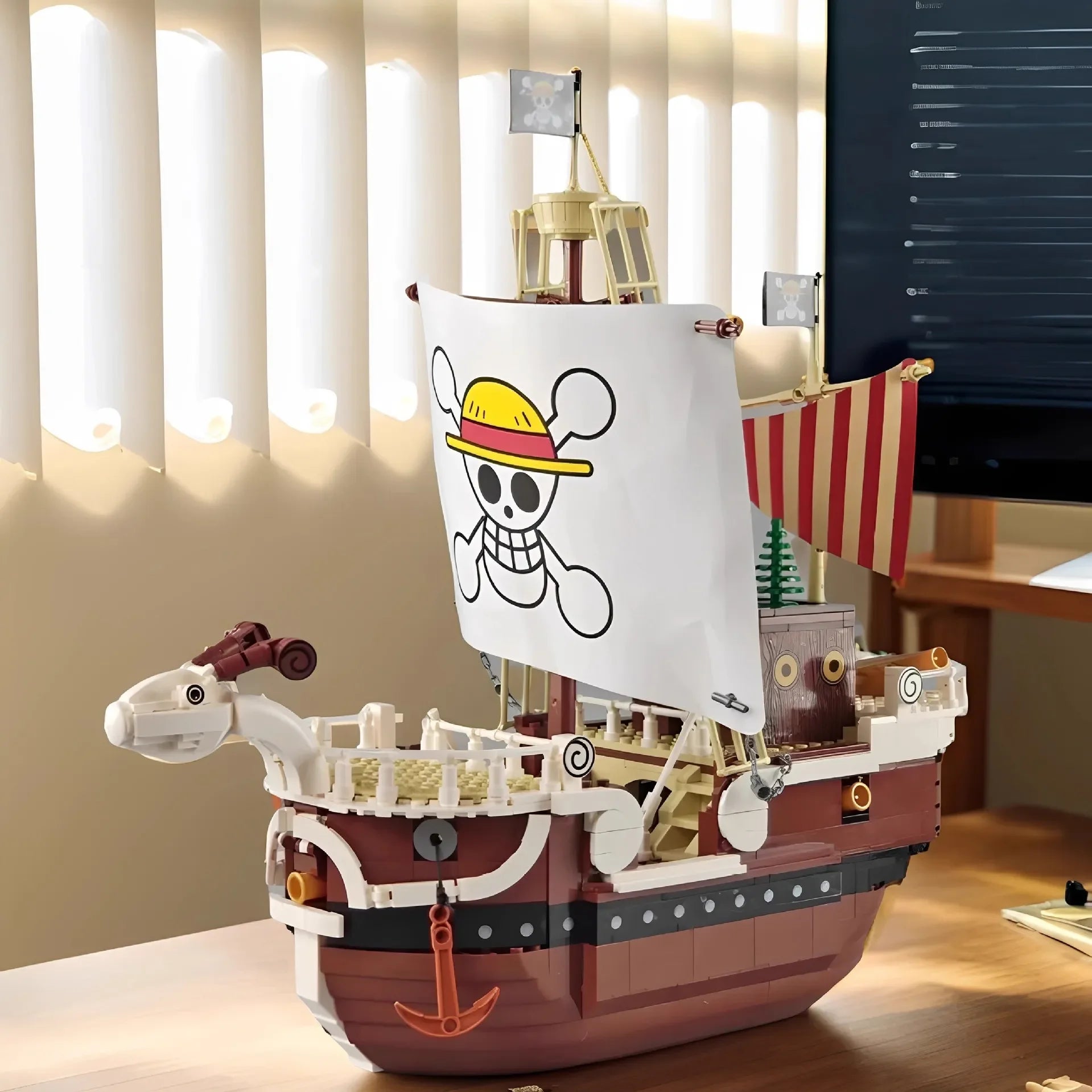 One Piece Going Merry Pirate Ship Blocks (1376 Pcs)
