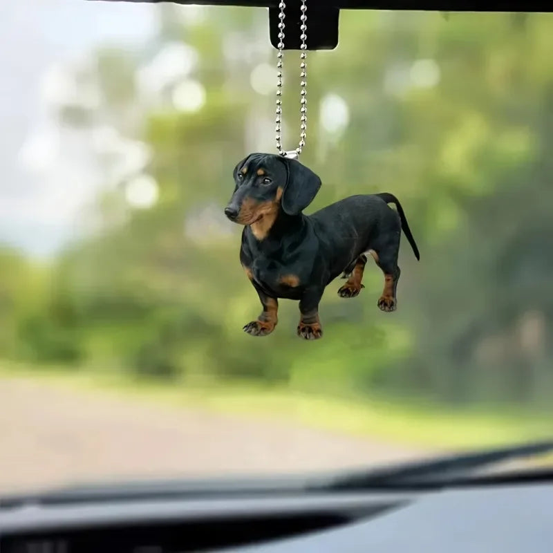 Dachshund Pup Elite Acrylic Keychain